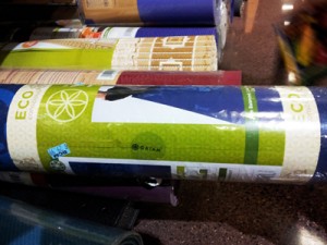 shopping for my first yoga mat