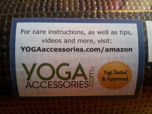 Inexpensive Yoga Mats YogaAccessories label