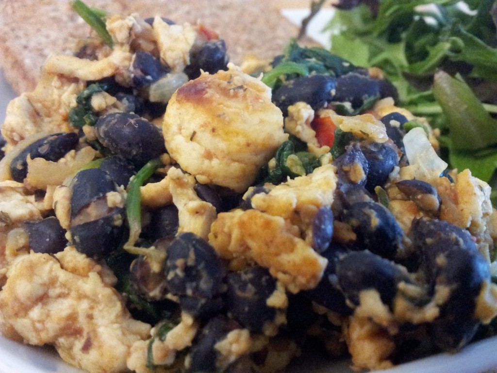 Vegan tofu scramble