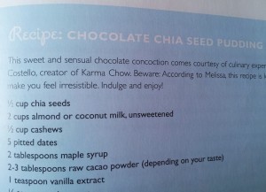 Yogalosophy chocolate chia seed pudding recipe
