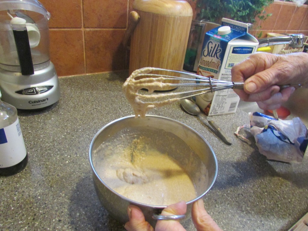 vegan blueberry pancake batter