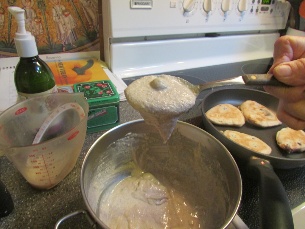 testing pancake batter