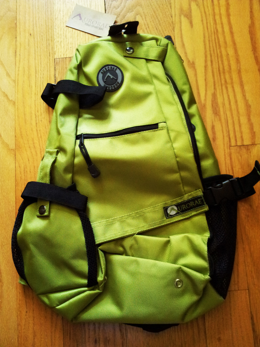 AURORAE Yoga Mat Carrier Bag. Multi Purpose Cross-Body Sling Back Pack,  Grey